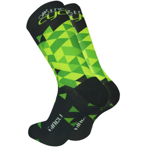 THE CYCLERY - Green Triangle Socks